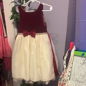 American Princess Burgundy and Cream Formal Dress